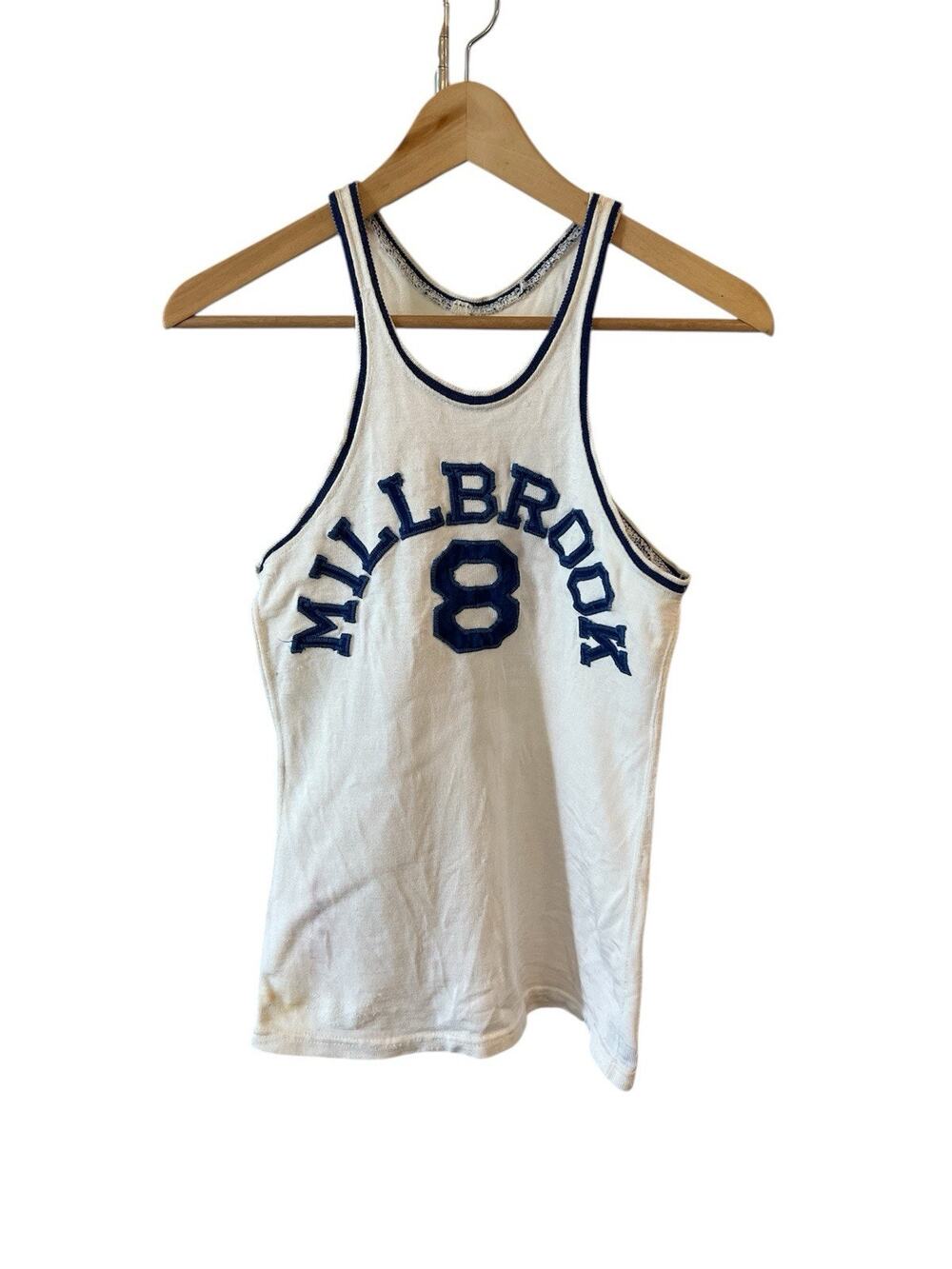 Vintage 40s 50s Red Fox Athletic Clothing Millbrook Basketball Jersey Shirt